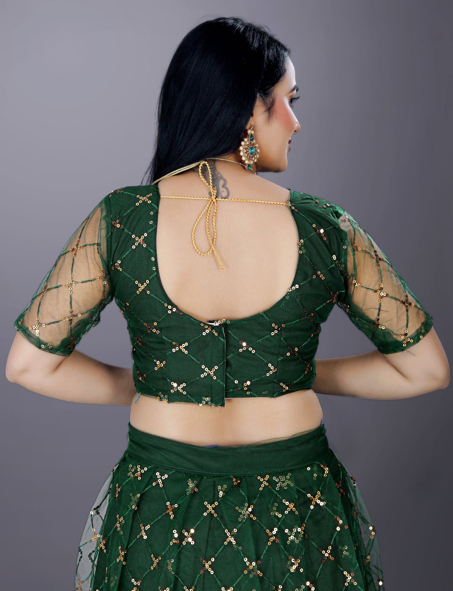 Full Heavy & Fancy Color Full Sequence Work In Lehenga Choli With Beautiful Sequance Worked Blouse.