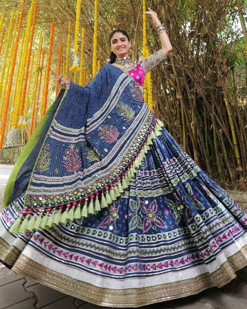 ❤️💐PRESENTING NEW *NAVRATRI SPECIAL* DESIGNER PRINTED LAHENGA CHOLI💐❤️