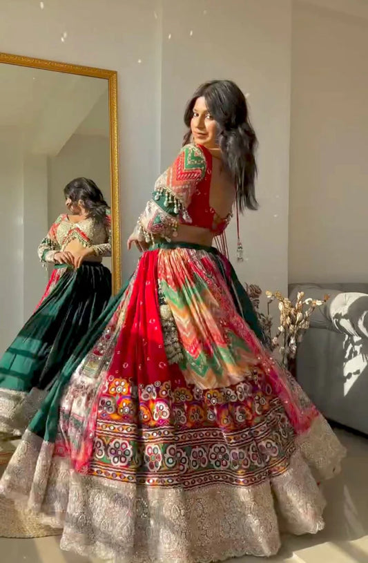 Presenting New Navratri Special Designer Printed Lehenga Choli